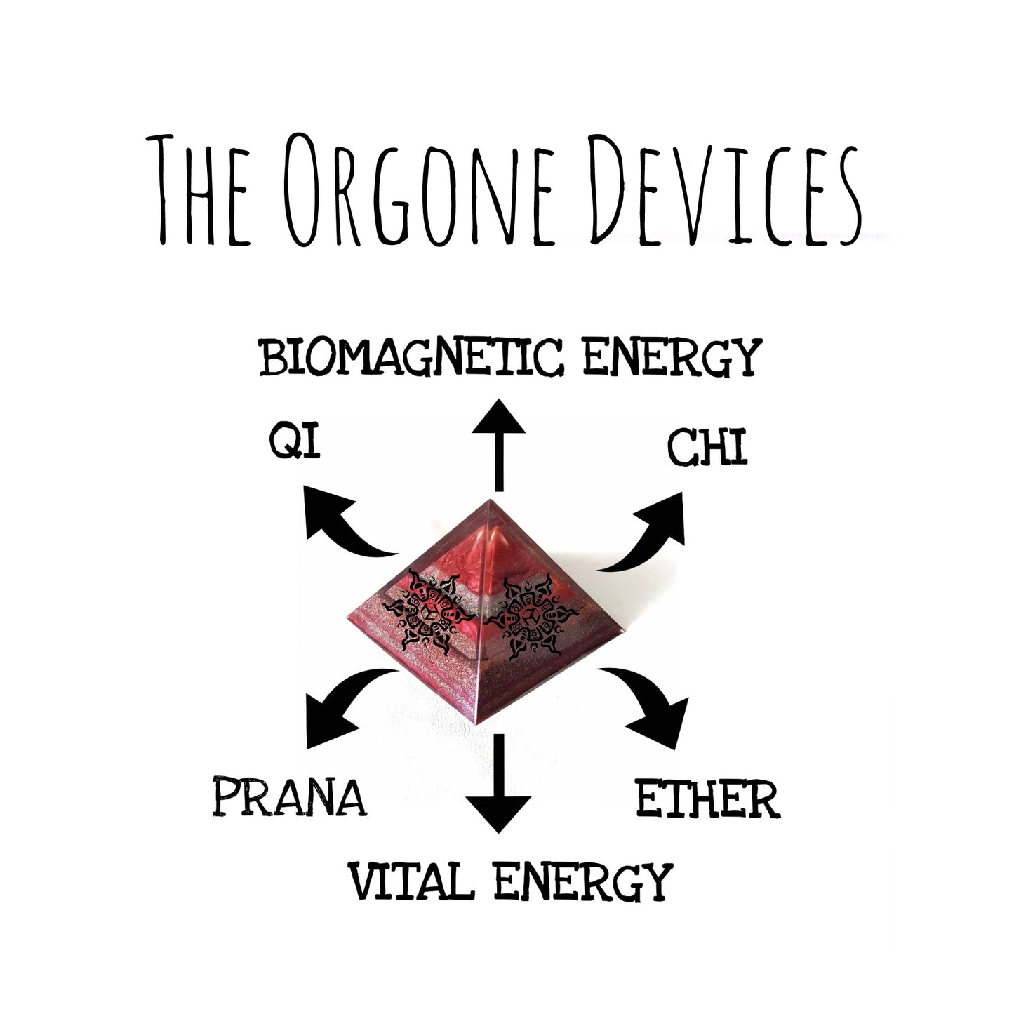 EMF Shielding/ Pyramid Small with shungite + Black Tourmaline