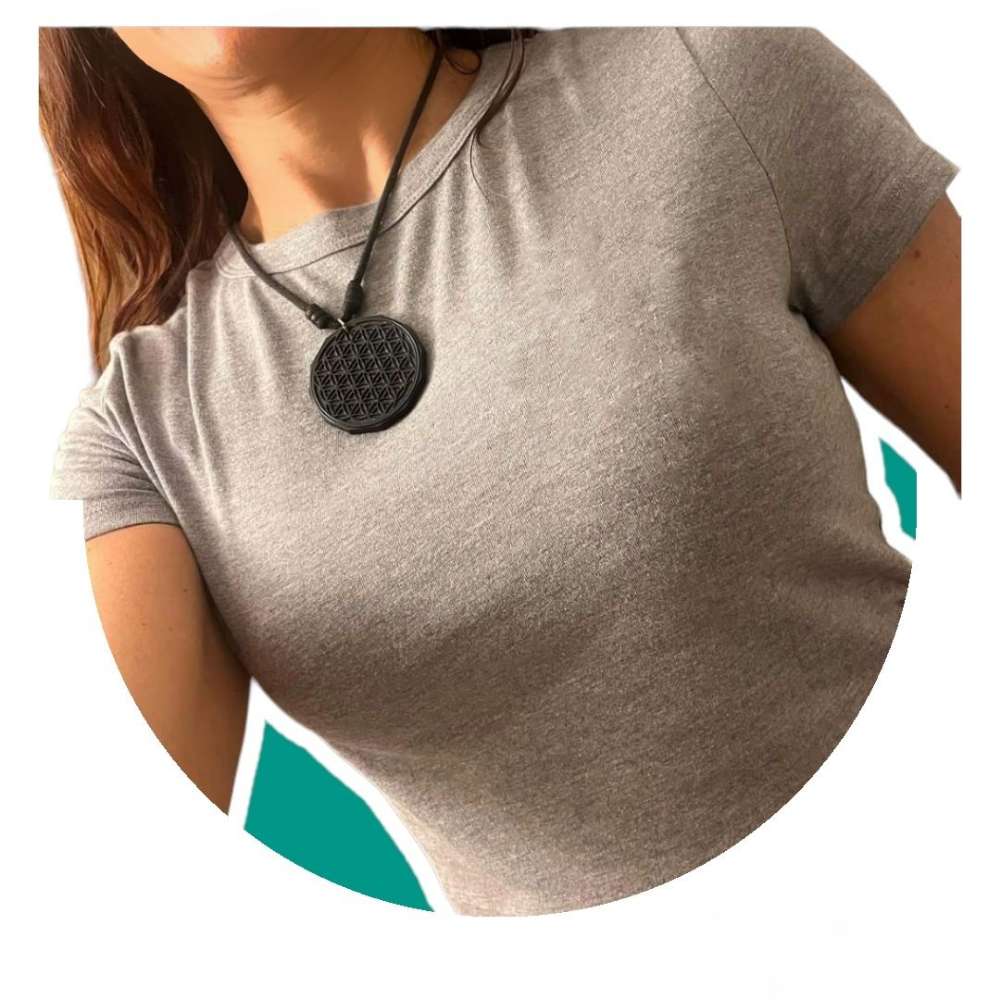 @SolyOrgon Handcrafted Orgonite Necklace/ EMFs Balance/  Adjustable Cord (Metals, Resin, Shungite + Tourmaline)