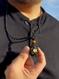 EMF Shielding Necklace - Adjustable 100% Orgonite Sphere with Boho-Style Braided
