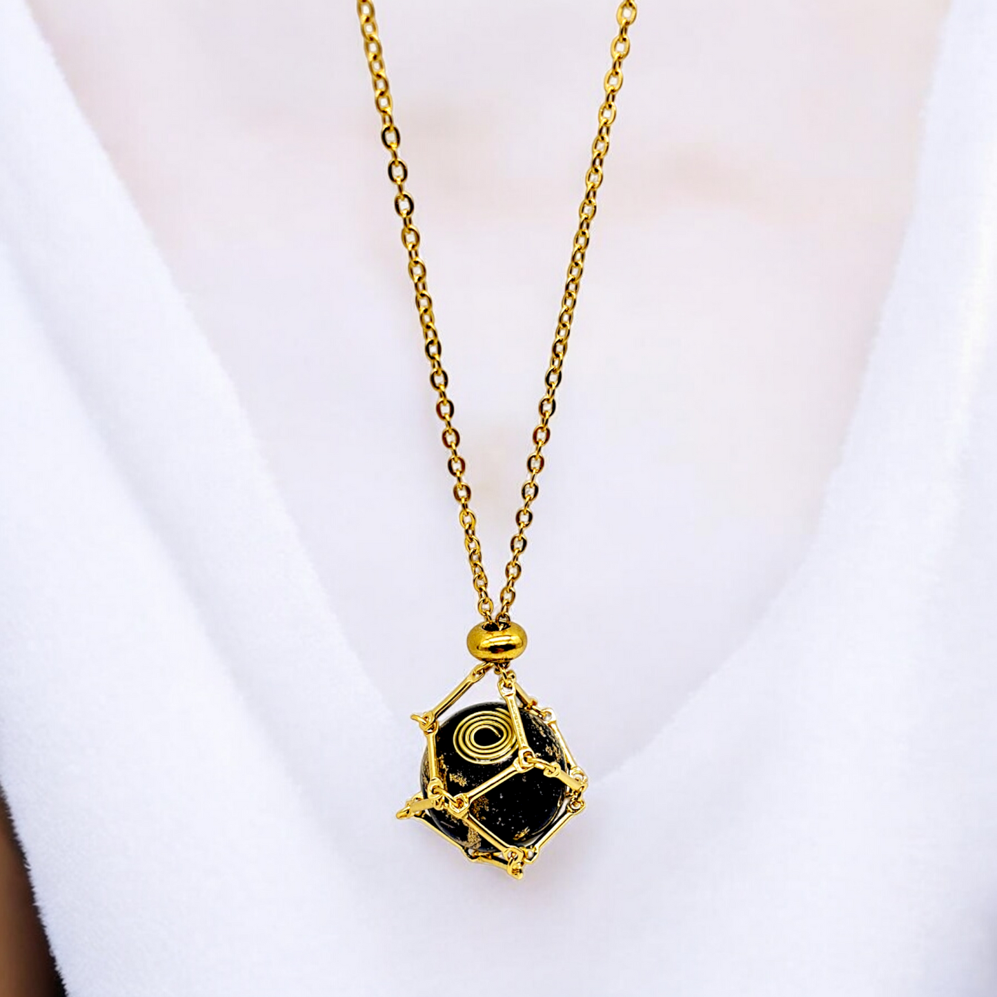 EMF SHIELDING Pendant Orgonite with Shungite + Black Tourmaline @SolyOrgon